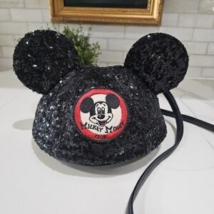 Disney Parks Loungefly Mickey Mouse Club Ear Hat Crossbody Purse Bag